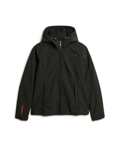 Hooded Classic Trekker Slim Fit Jacket | Black