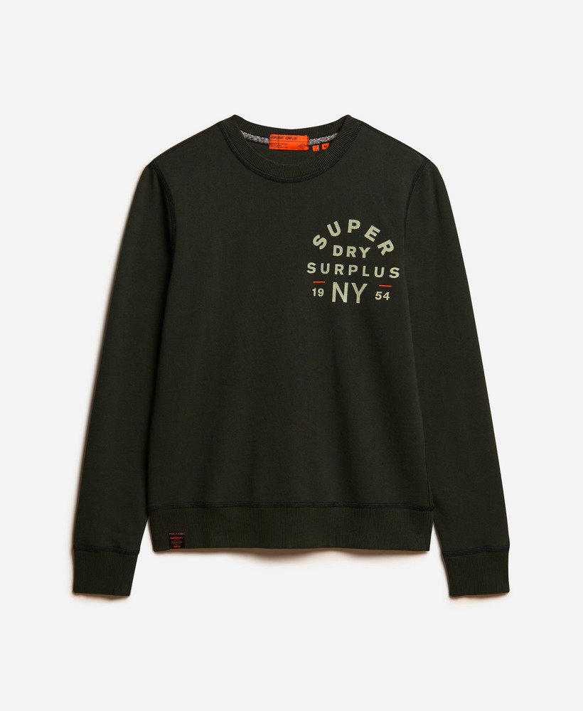 Slim Fit Surplus Graphic Crew | Washed Black