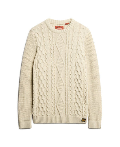 Jacob Cable Jumper | Ecru