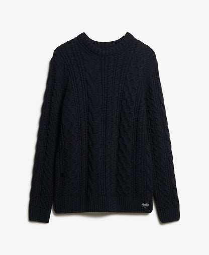 Jacob Cable Jumper | Eclipse Navy
