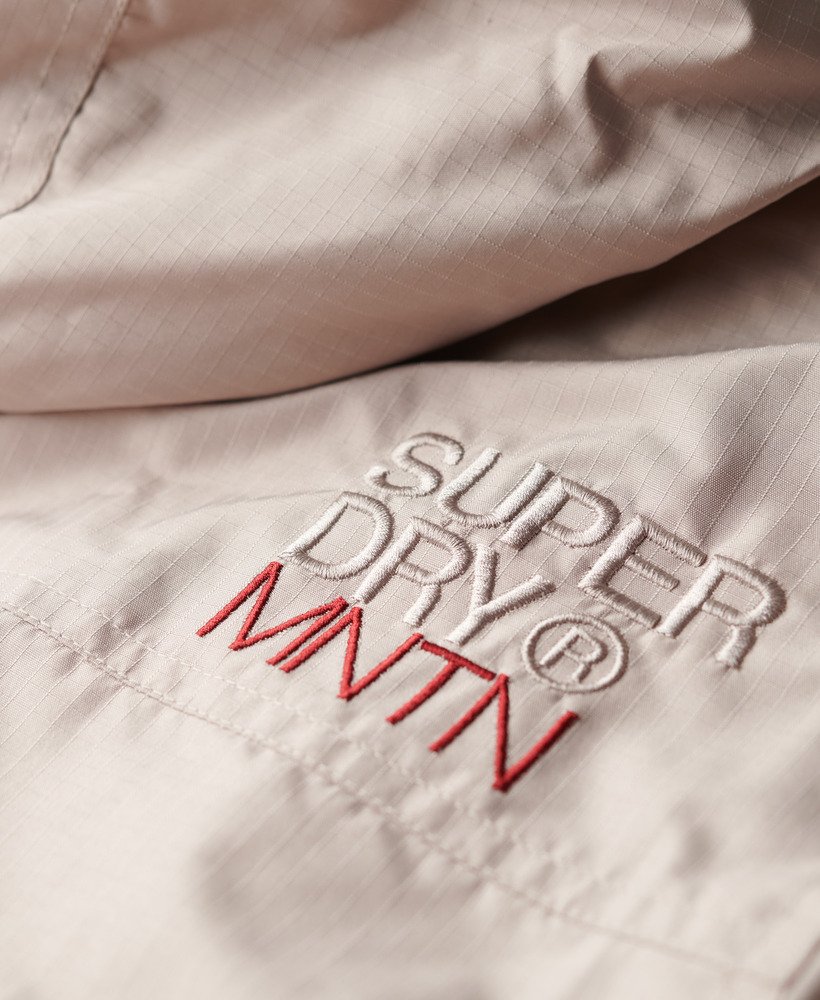 Hooded Mountain Windbreaker Slim Fit Jacket | Chateau Grey