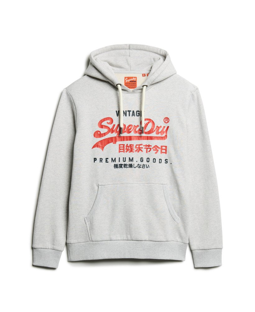 Duo Vintage Logo Hoodie | Glacier Grey Marle