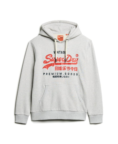 Duo Vintage Logo Hoodie | Glacier Grey Marle