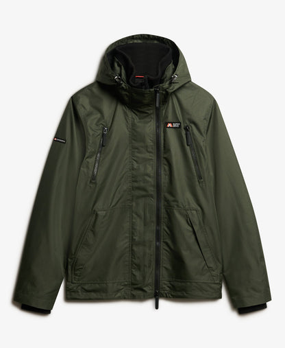 Hooded Mountain Windbreaker Jacket | Surplus Goods Olive Green
