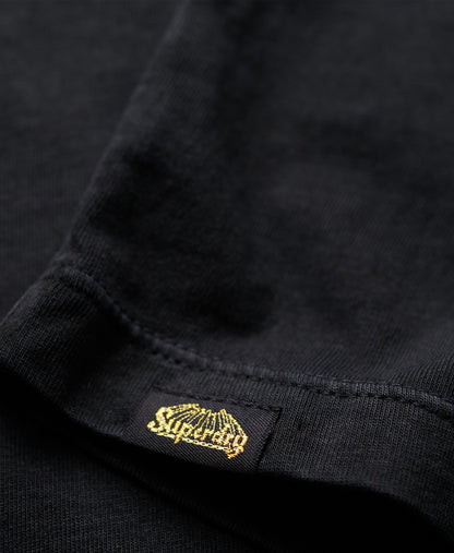 Metallic Venue Relaxed Tee | Jet Black