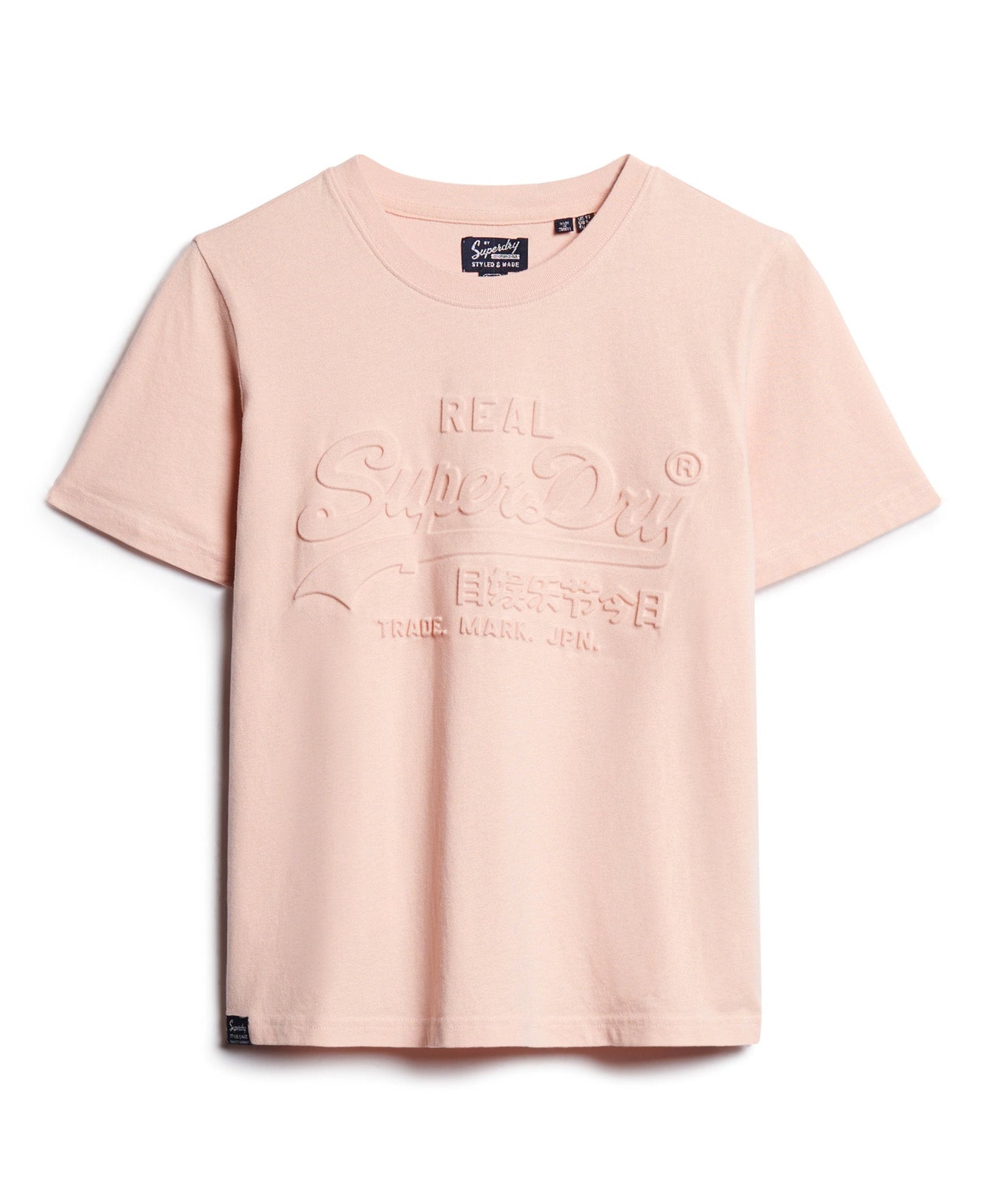 Embossed Vintage Logo Relaxed Tee | Peach Whip Pink
