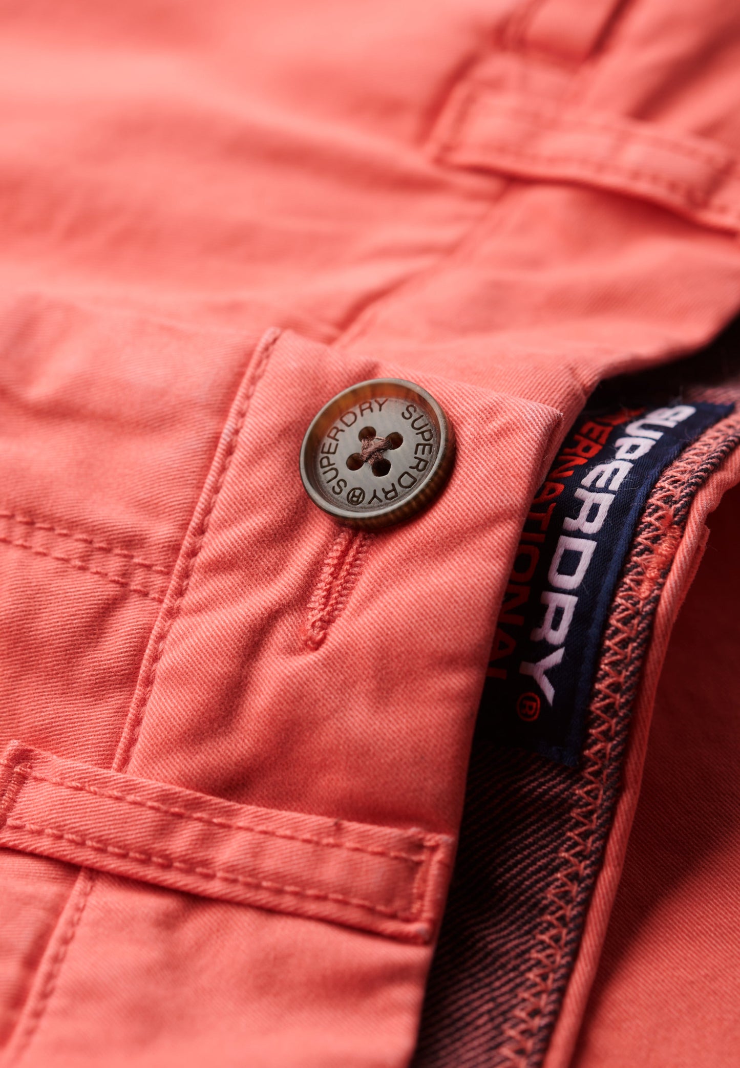 Vintage Slim Fit Chino Short | Maldive Pink