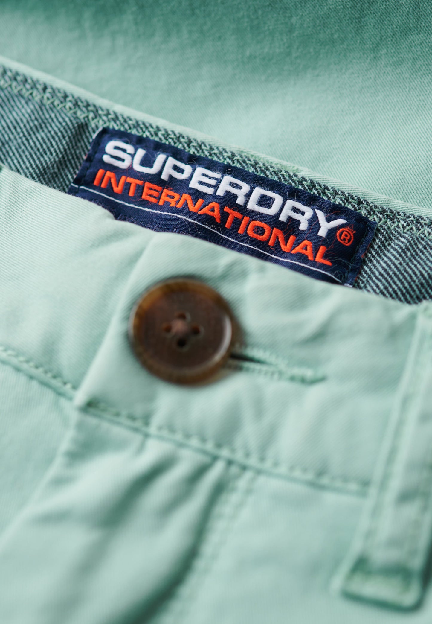 Vintage Slim Fit Chino Short | Fresh Mint Green