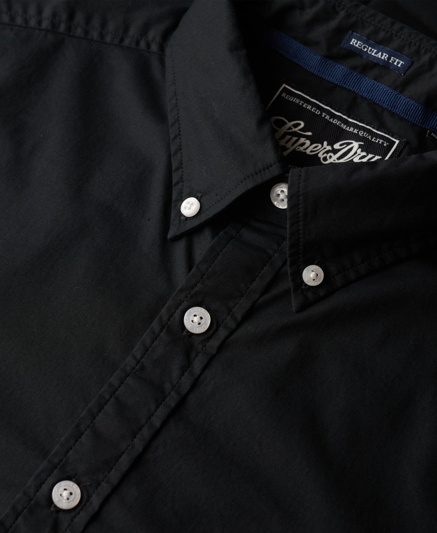 Essentials Tailored Lite Slim Fit Shirt | Black