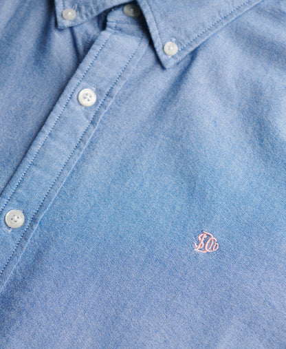 Classic Oxford Long Sleeve Shirt | Azure Blue Chambray Oxford