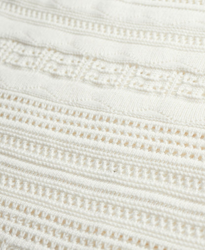 Crochet Tassel Midi Dress | Desert Bone Off White