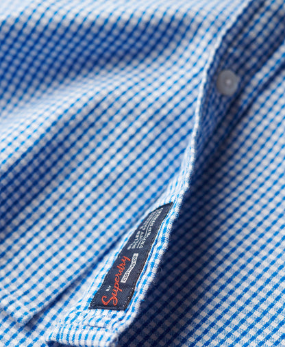 Seersucker Short Sleeve Shirt | Royal Gingham