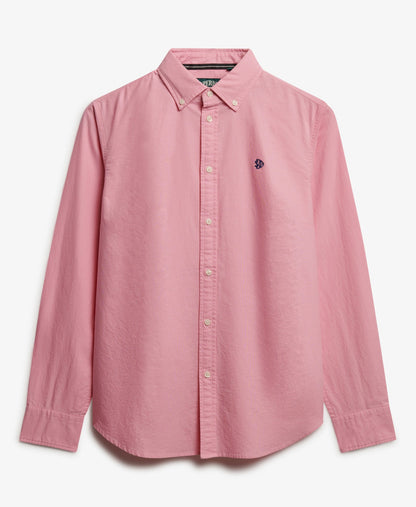 Slim Oxford Long Sleeve Shirt | Punch Pink