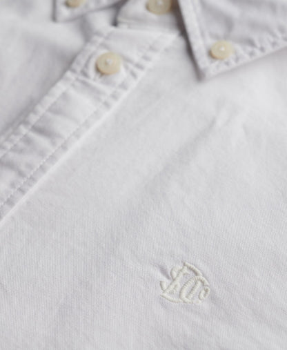 Slim Oxford Long Sleeve Shirt | Optic White Oxford