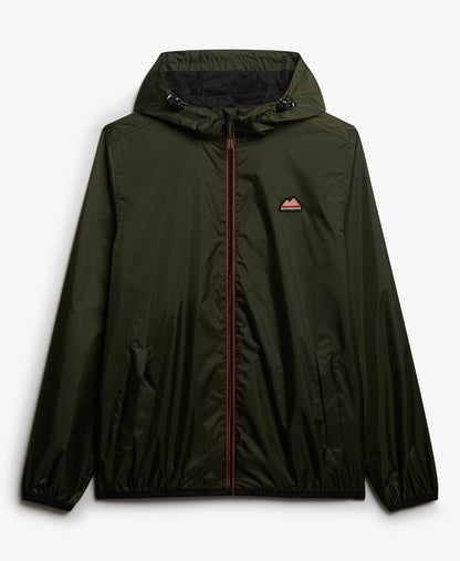 Essential Tri Windbreaker Jacket | Olive Night Green