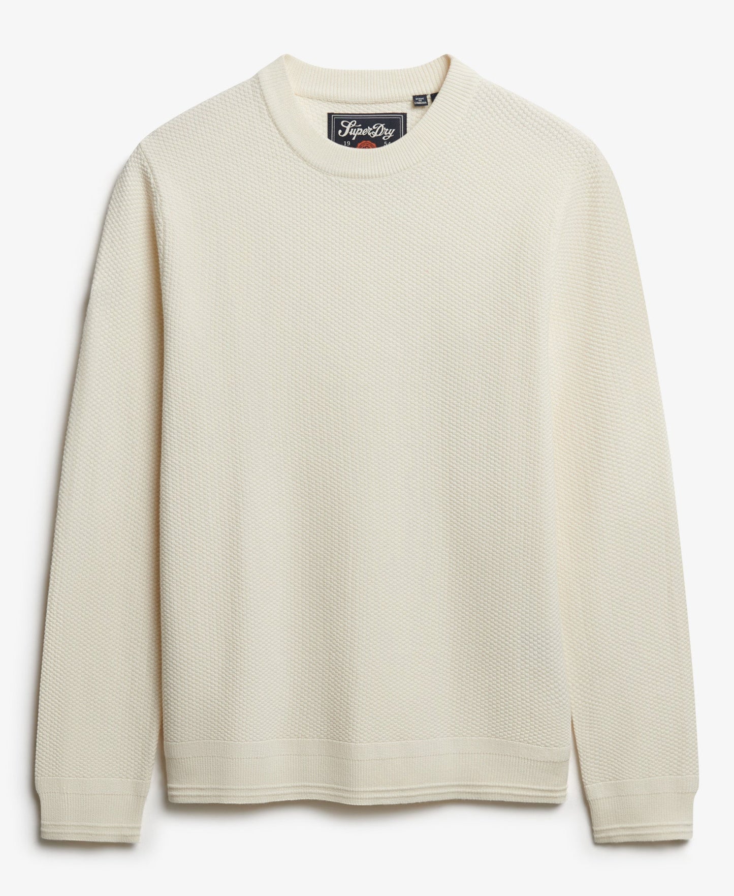 Light Weight Cotton Texture Jumper | Off White