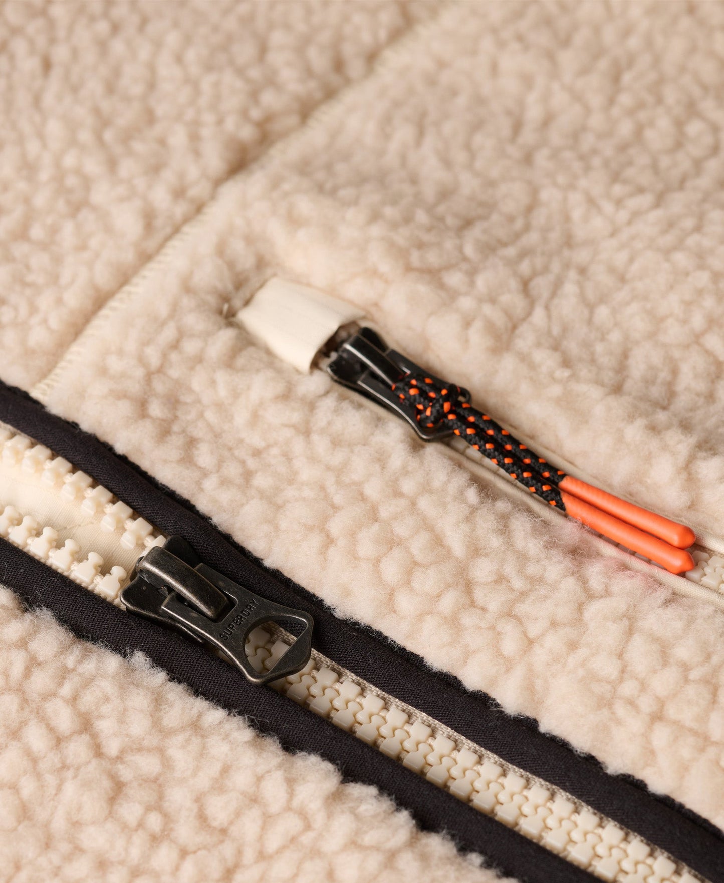 Outdoor Full Zip Fleece | Oatmeal Beige