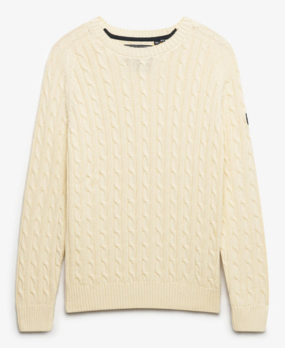 Slouchy Cable Knit | Natural White