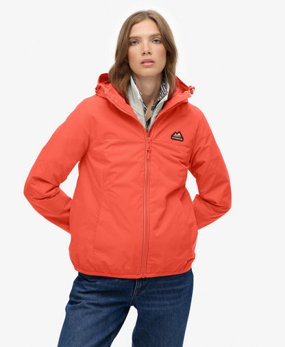 Essential Tri Windbreaker Jacket | Hot Coral