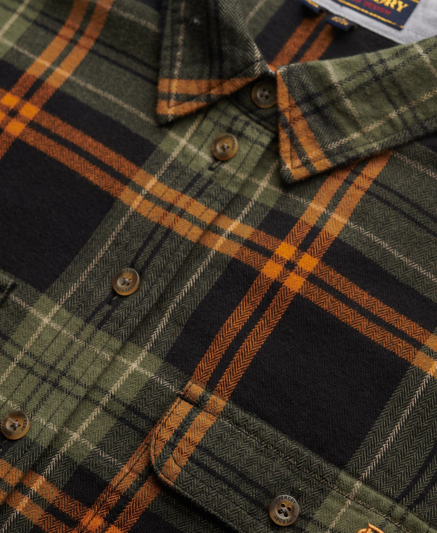 Lumberjack Check Flannel Shirt | Black/Green Check
