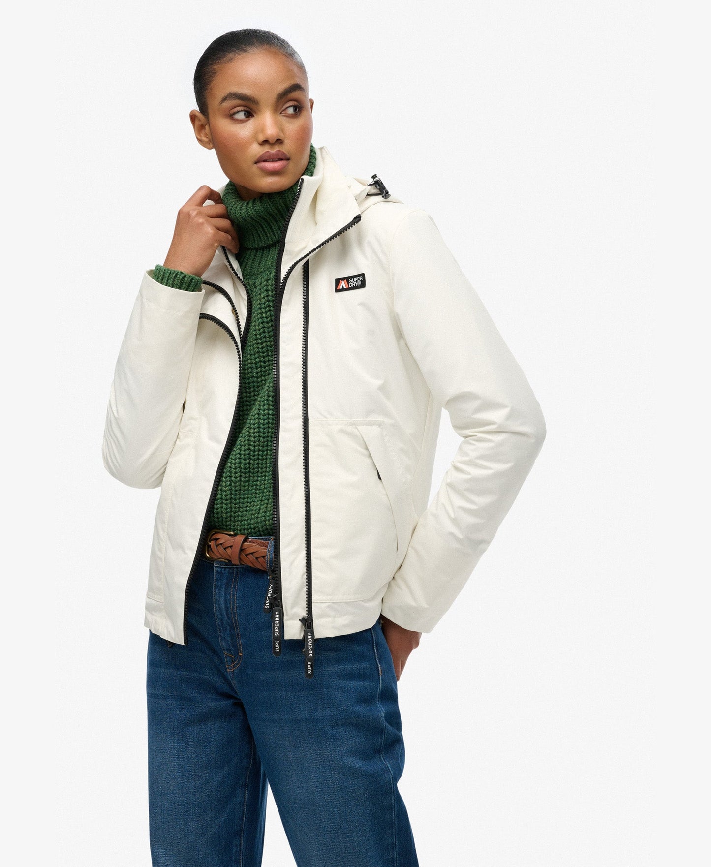 Hooded Mountain Windbreaker Slim Fit Jacket | Off White