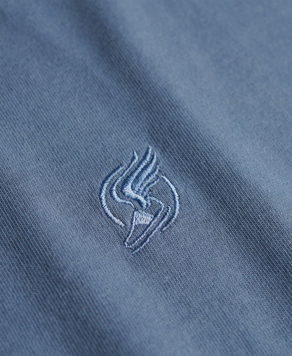 Blank Oversized Tee | Flint Stone Blue Grey