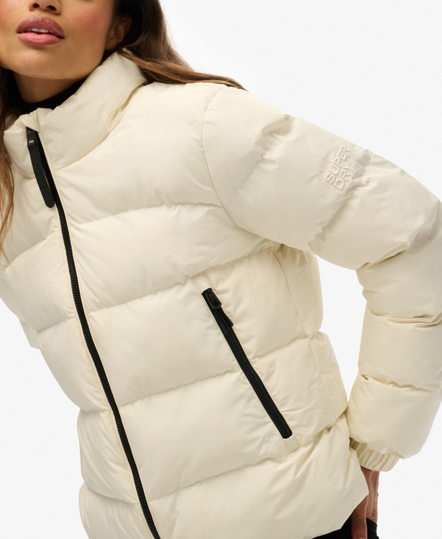 Non Hooded Sports Puffer Jacket | Off White