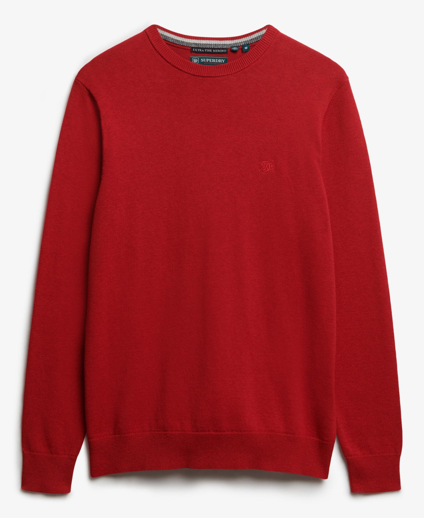 Essentials Cotton Jumper | Crimson Red Marle
