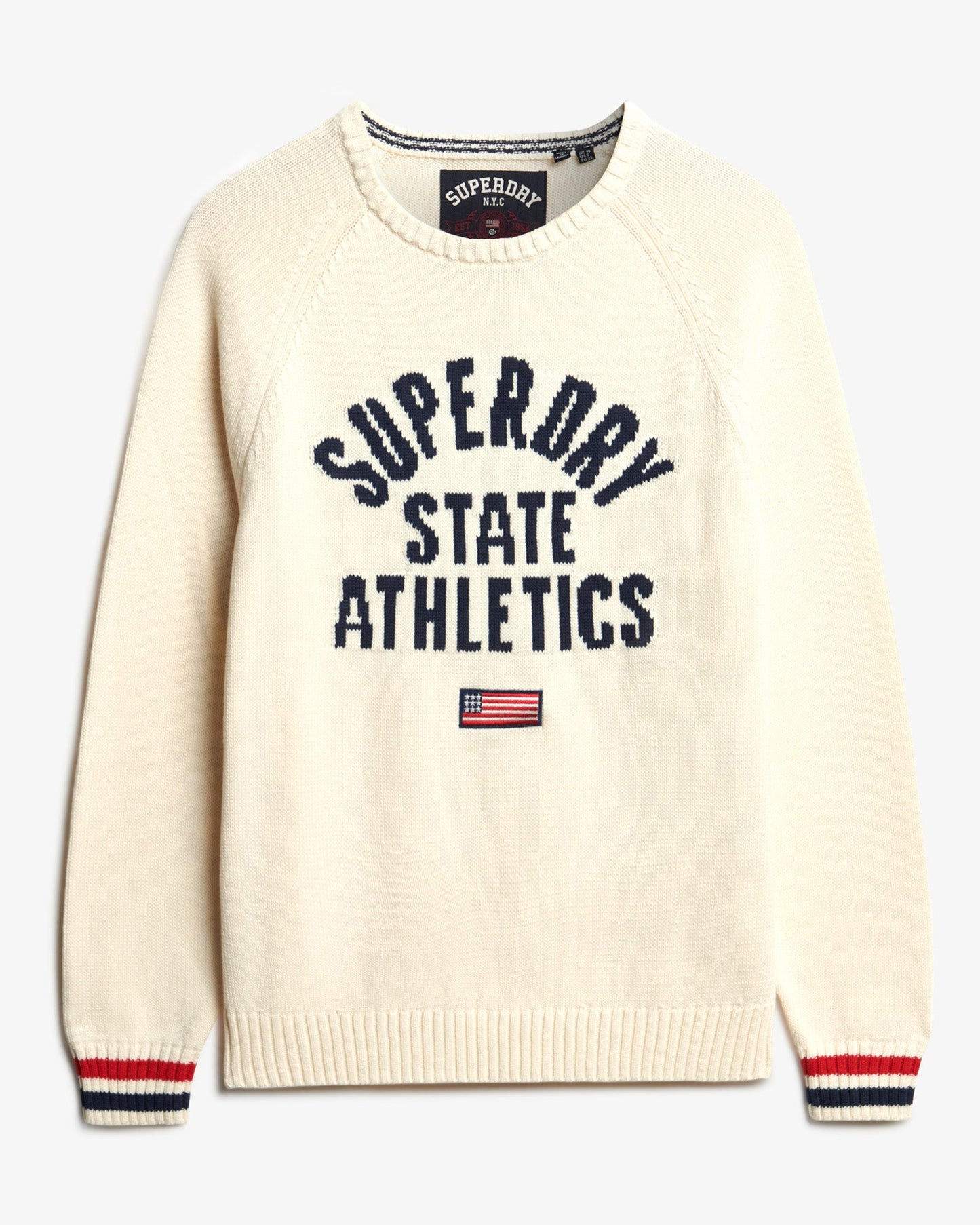 Slouchy Intarsia Graphic Knit | Desert Bone Off White
