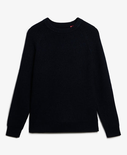 Chunky Raglan Jumper | Eclipse Navy