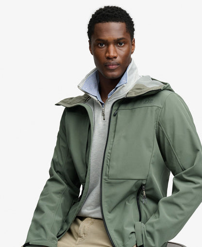 Hooded Softshell Trekker Jacket | Freestyle Green