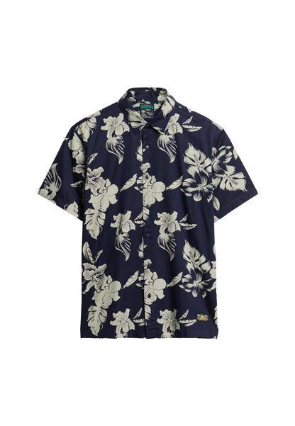 Hawaiian Print Shirt | Chrissy Indigo