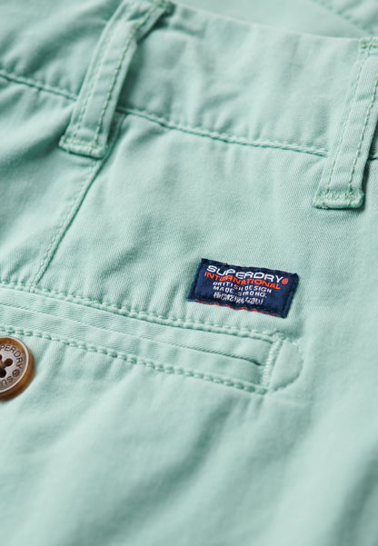 Vintage Slim Fit Chino Short | Fresh Mint Green