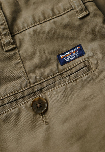 Vintage Slim Fit Chino Short | Dusty Olive Green