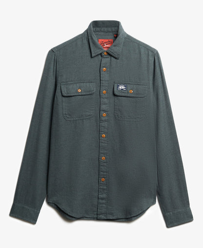 Flannel Workwear Shirt | Balsam Green