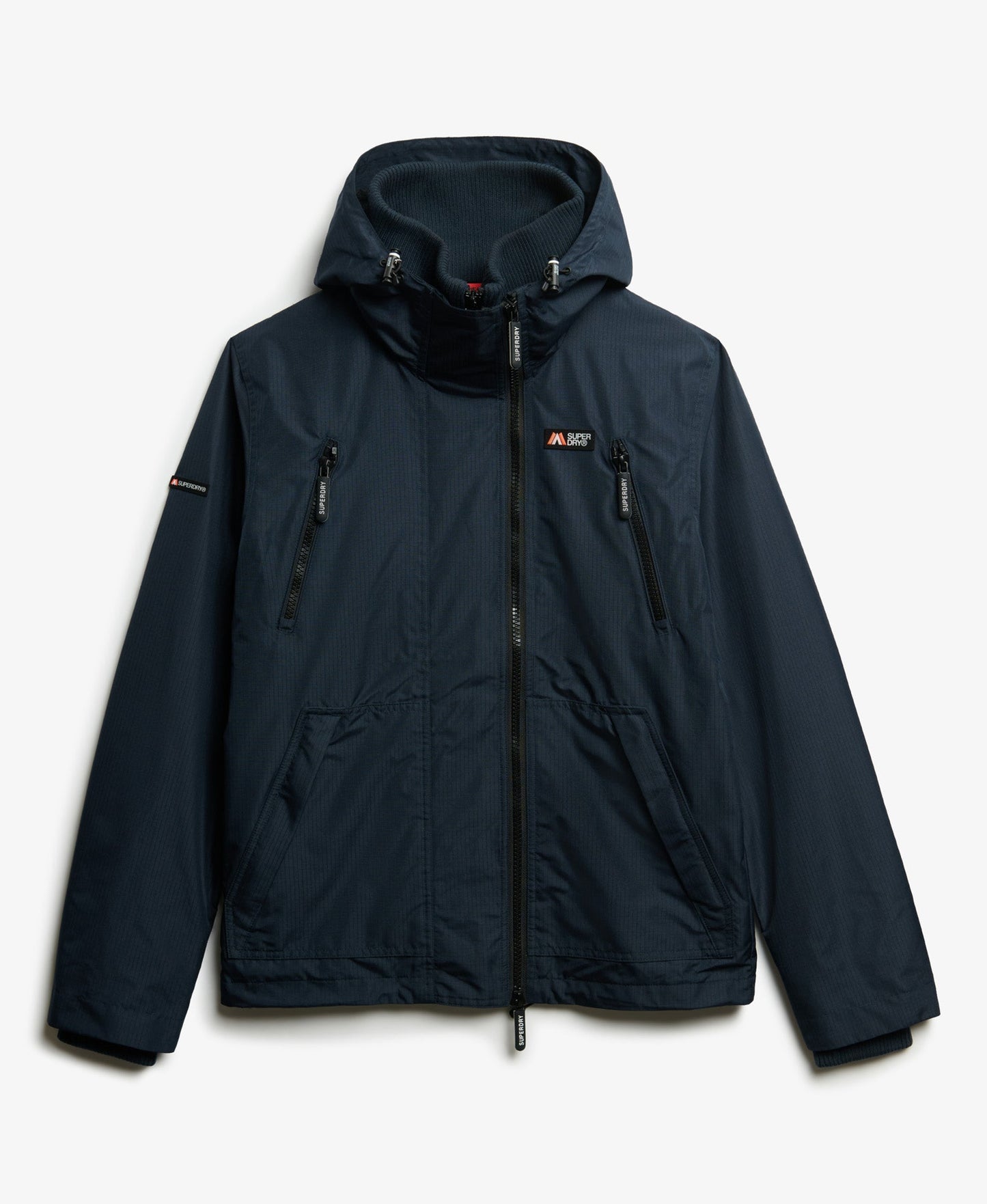Hooded Mountain Windbreaker Slim Fit Jacket | Eclipse Navy
