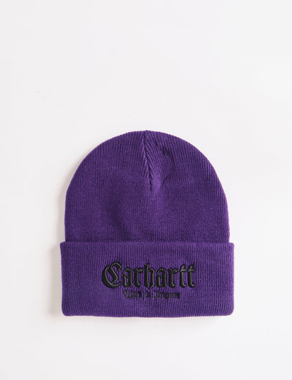 Onyx Beanie Hat - Tyrian Blue