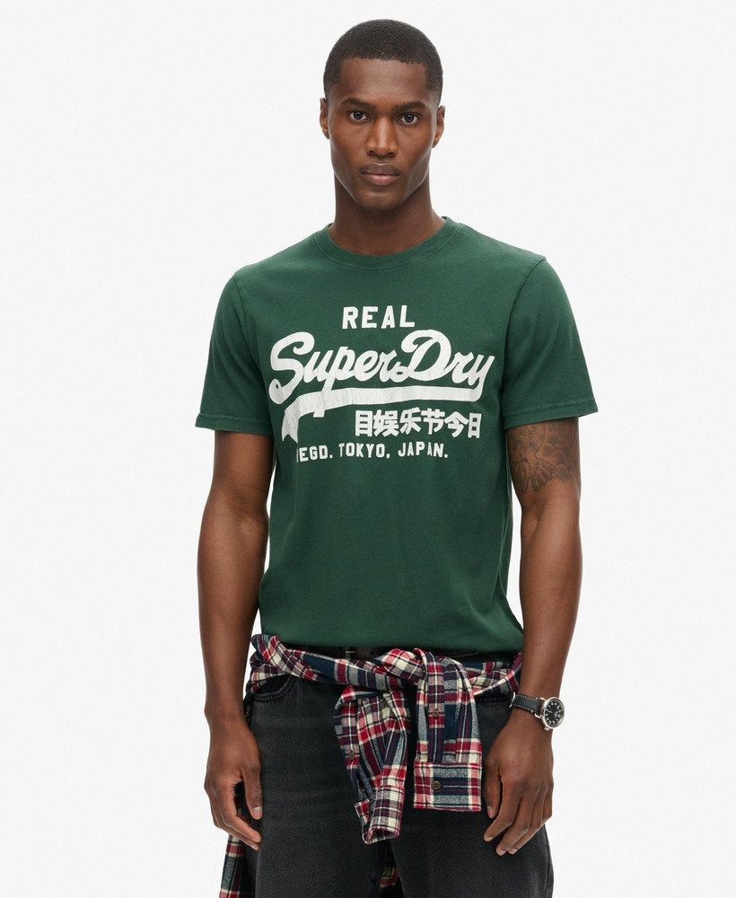 Classic Vintage Logo Graphic Tee | Enamel Green