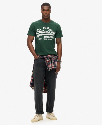Classic Vintage Logo Graphic Tee | Enamel Green