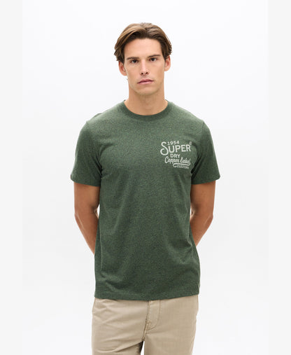 Copper Label Chest Tee | Khaki Jaspe