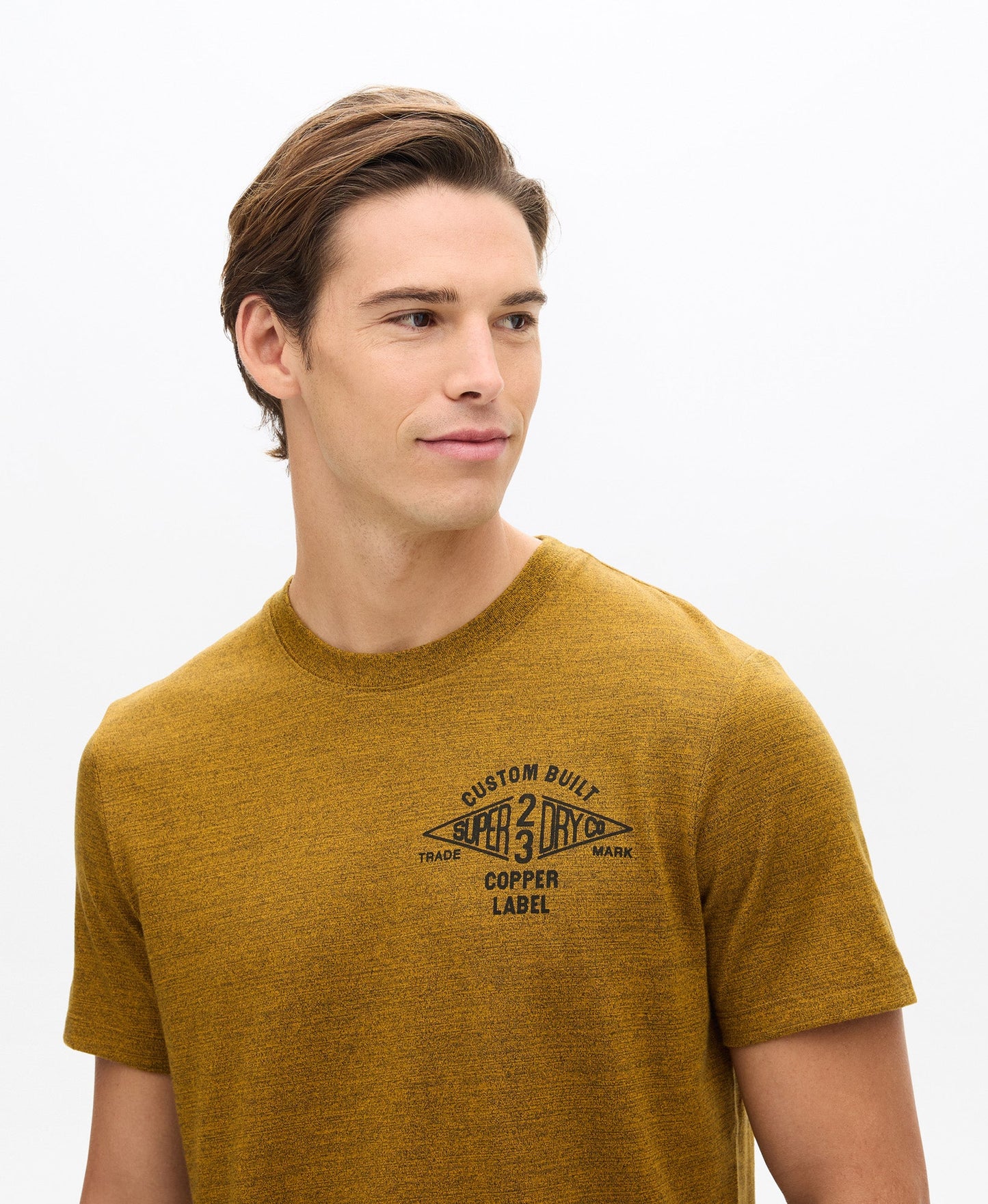 Copper Label Chest Tee | Utah Gold Grit