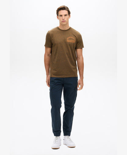 Copper Label Chest Tee | Bronze Brown Grit