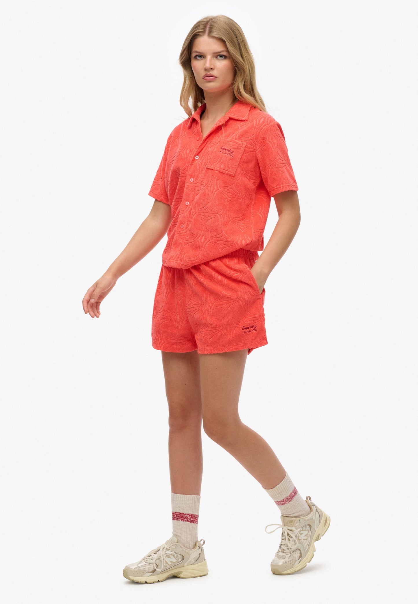 Country Club Towelling Short | Pastelline Coral