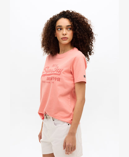 Vintage Logo Relaxed Tee | Burnt Coral