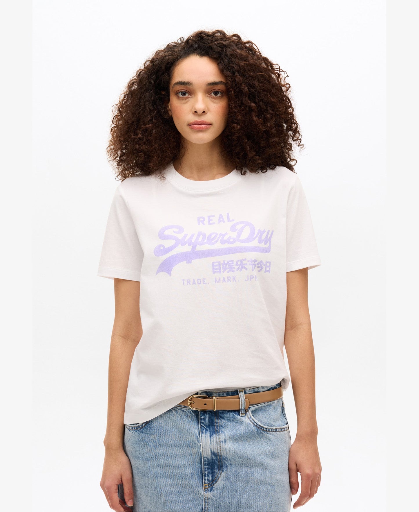 Vintage Logo Relaxed Tee | Optic/Purple