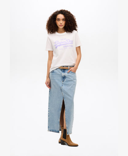 Vintage Logo Relaxed Tee | Optic/Purple