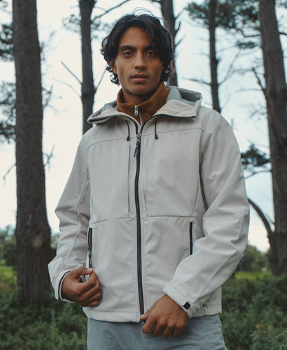 Hooded Softshell Trekker Jacket | Rainy Day Grey